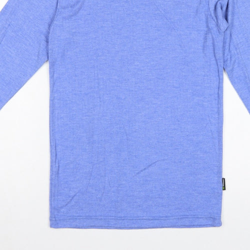 BeeSwift Men’s Blue L Long Sleeve Crew Neck Workwear T-Shirt