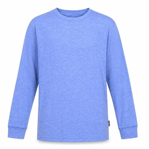 BeeSwift Men’s Blue L Long Sleeve Crew Neck Workwear T-Shirt
