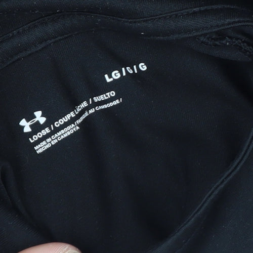 Under Armour Men Black L Athletic 1/4 Zip Long Sleeve Pullover