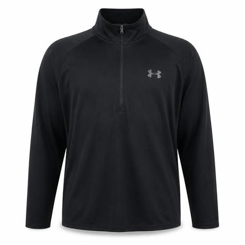 Under Armour Men Black L Athletic 1/4 Zip Long Sleeve Pullover