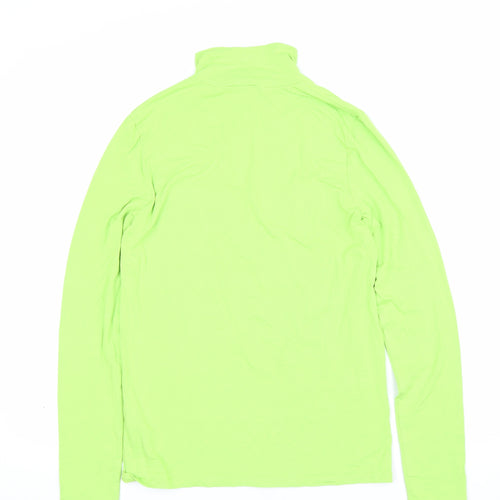 COS Women Green UK 10 Basic Roll Neck Long Sleeve Jersey Top