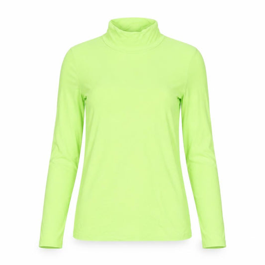 COS Women Green UK 10 Basic Roll Neck Long Sleeve Jersey Top