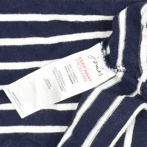 Joules Women’s Blue UK 12 Striped Cotton Breton Long Sleeve T-Shirt