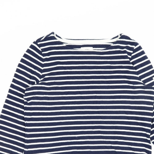 Joules Women’s Blue UK 12 Striped Cotton Breton Long Sleeve T-Shirt