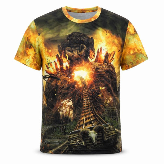 Wicker Man Men’s Multicoloured Small Horror Graphic Print T-Shirt