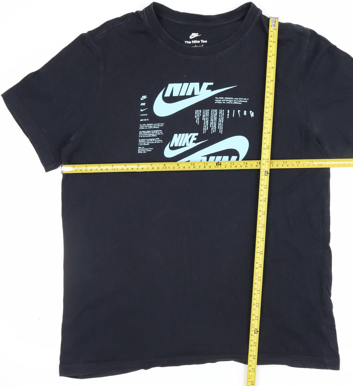 Nike Men’s Black L Graphic Logo Crew Neck Short Sleeve T-Shirt