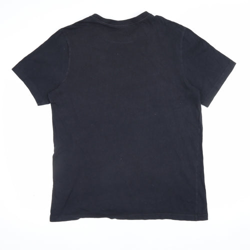 Nike Men’s Black L Graphic Logo Crew Neck Short Sleeve T-Shirt