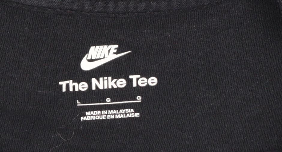Nike Men’s Black L Graphic Logo Crew Neck Short Sleeve T-Shirt