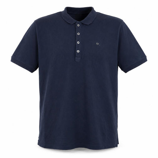 Diesel Men’s Navy Blue XL Short Sleeve Logo Polo Shirt