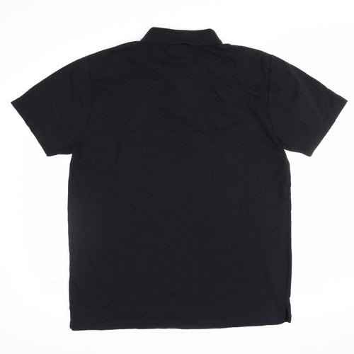 Liverpool FC Men’s Black XL Embroidered Football Polo Shirt