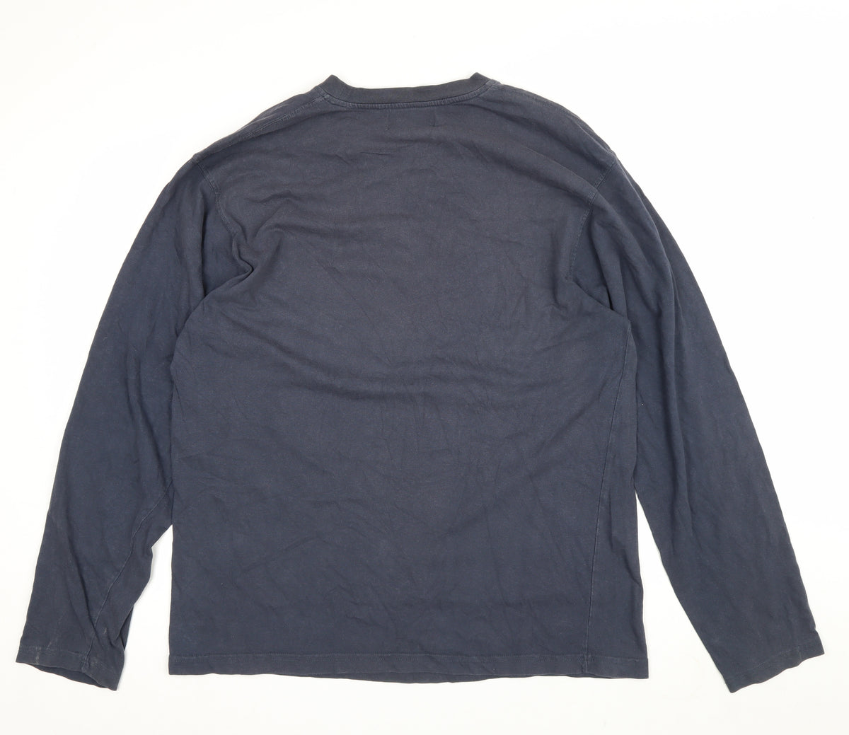 Lee Cooper Mens Blue XL Long Sleeve Varsity Graphic Print T-Shirt