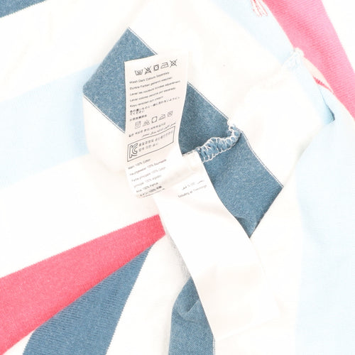 Joules Women’s Multicoloured UK 14 Striped Cotton T-Shirt Dress