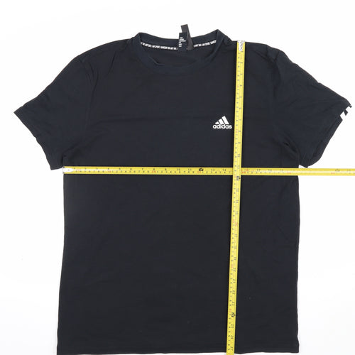 Adidas Women’s Black M Slim Fit Short Sleeve Sports T-Shirt