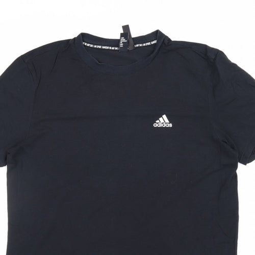 Adidas Women’s Black M Slim Fit Short Sleeve Sports T-Shirt