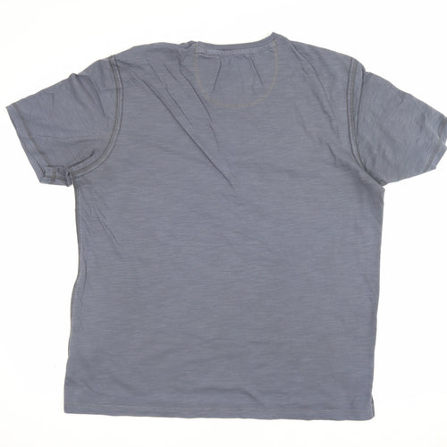 Marks and Spencer Men Grey L Rare Whiskey Graphic Print T-Shirt