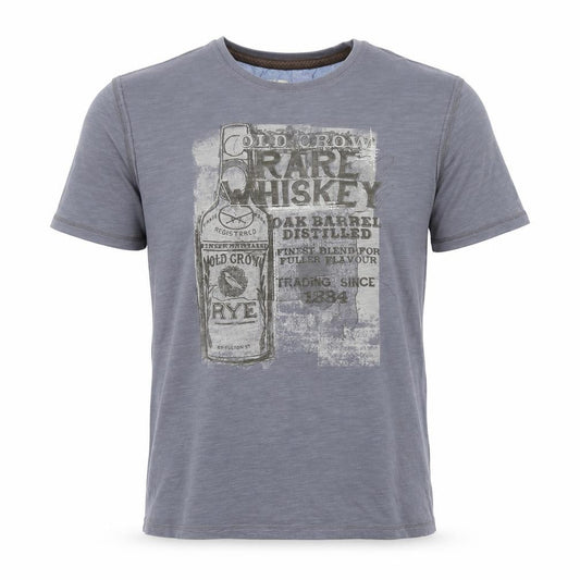 Marks and Spencer Men Grey L Rare Whiskey Graphic Print T-Shirt