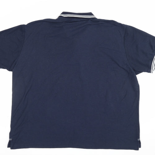 Slazenger Men’s Blue 4XL Classic Logo Short Sleeve Polo Shirt
