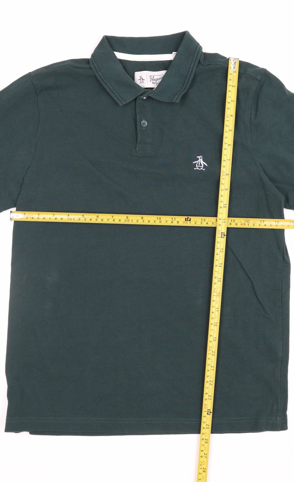 Original Penguin Mens Green M Classic Embroidered Logo Polo Shirt