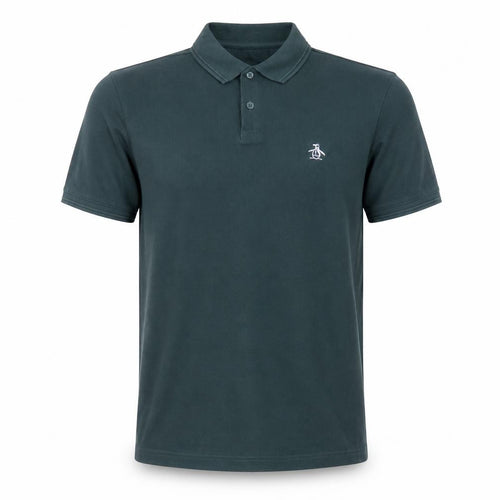 Original Penguin Mens Green M Classic Embroidered Logo Polo Shirt