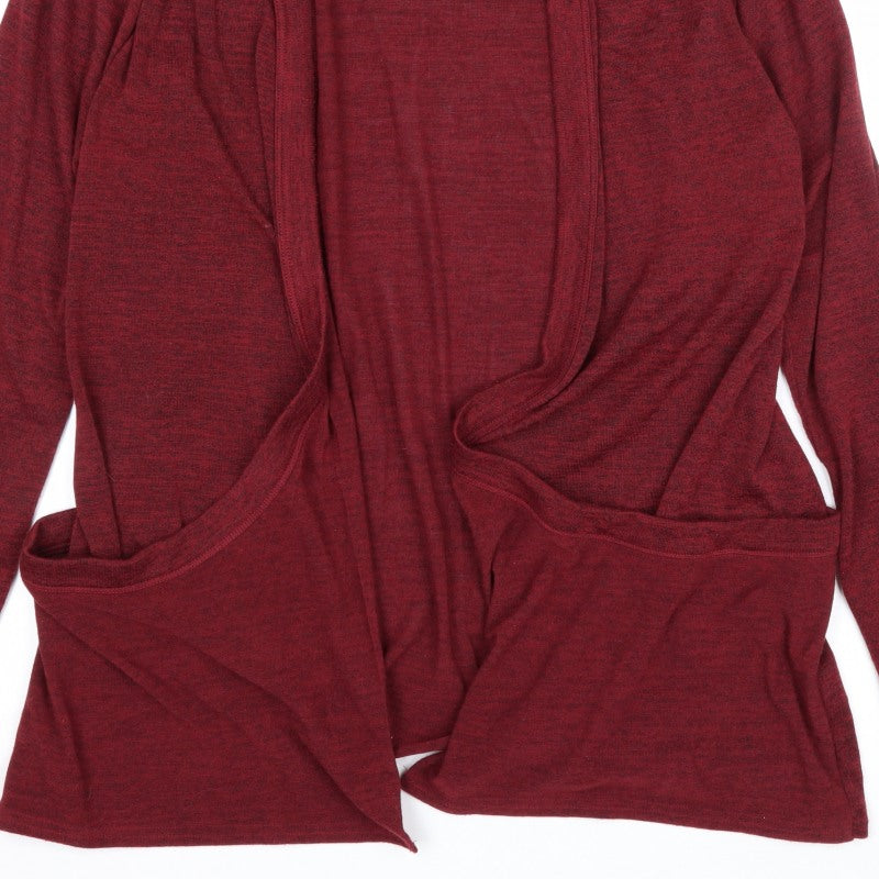 Lipsy London Women’s Red UK 16 Open Wrap Cardigan Lightweight Stretch