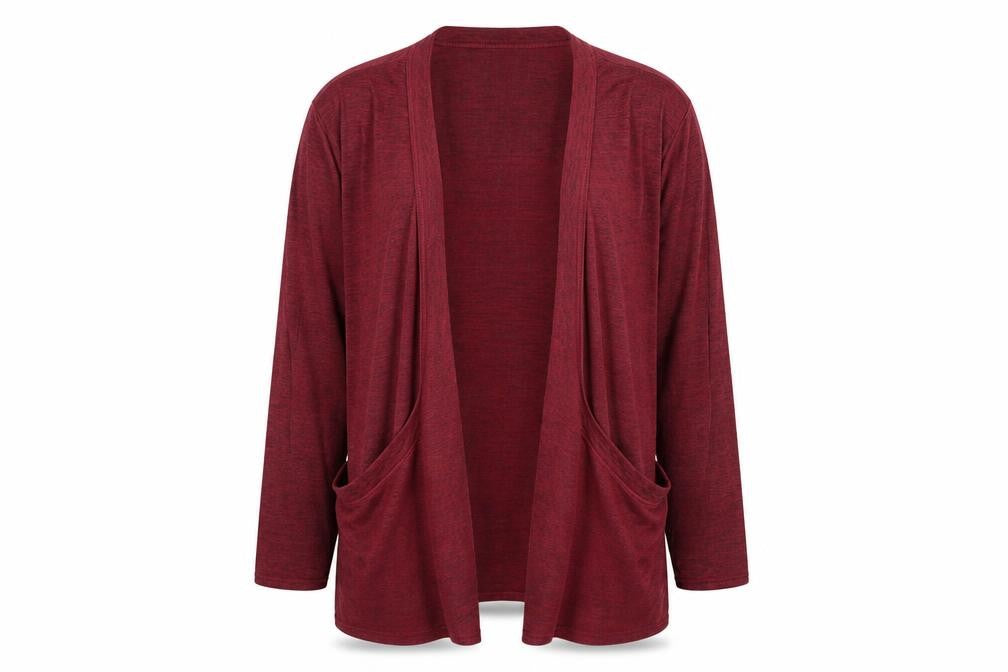 Lipsy London Women’s Red UK 16 Open Wrap Cardigan Lightweight Stretch