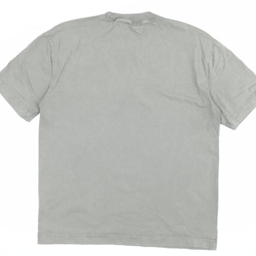 Hollister Men’s Green M Heavyweight Boxy Fit Maine Mountain T-Shirt