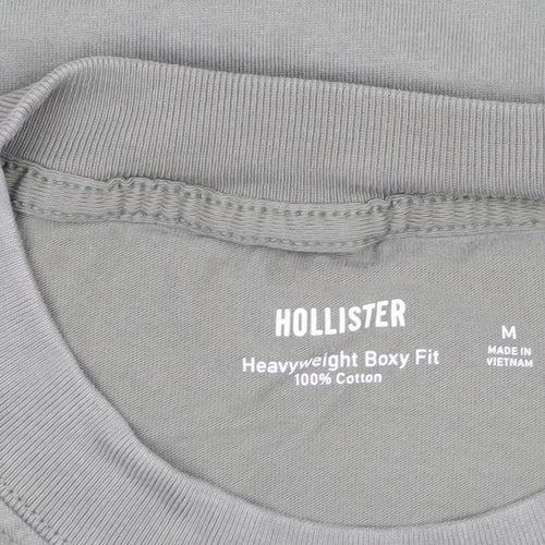 Hollister Men’s Green M Heavyweight Boxy Fit Maine Mountain T-Shirt