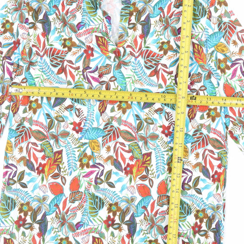 Country Collection Women’s Multicoloured Floral Tunic Blouse Size S