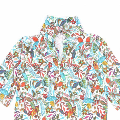 Country Collection Women’s Multicoloured Floral Tunic Blouse Size S