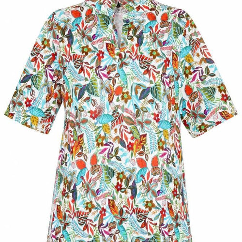 Country Collection Women’s Multicoloured Floral Tunic Blouse Size S