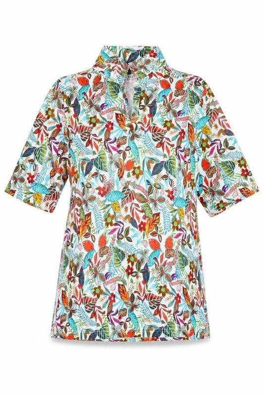 Country Collection Women’s Multicoloured Floral Tunic Blouse Size S