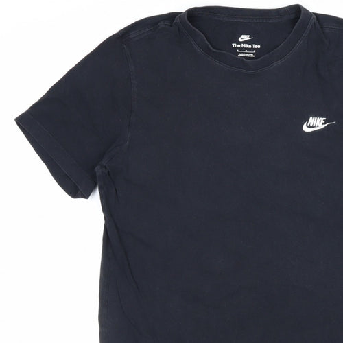 Nike Men’s Black Medium Logo Crew Neck Short Sleeve T-Shirt
