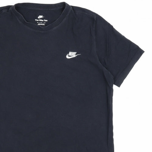 Nike Men’s Black Medium Logo Crew Neck Short Sleeve T-Shirt