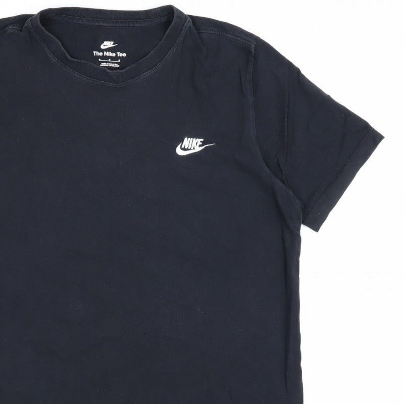 Nike Men’s Black Medium Logo Crew Neck Short Sleeve T-Shirt