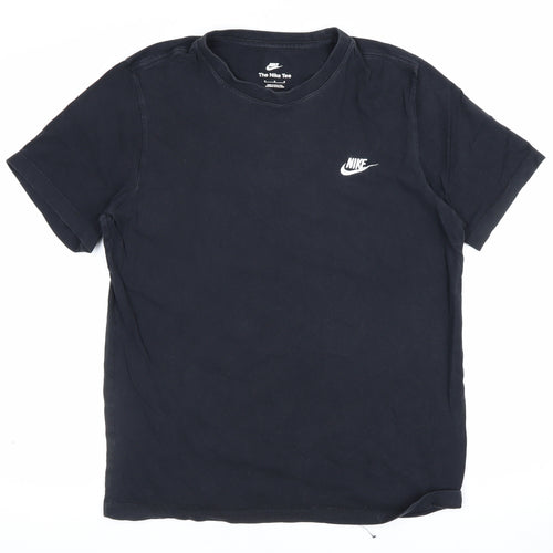 Nike Men’s Black Medium Logo Crew Neck Short Sleeve T-Shirt