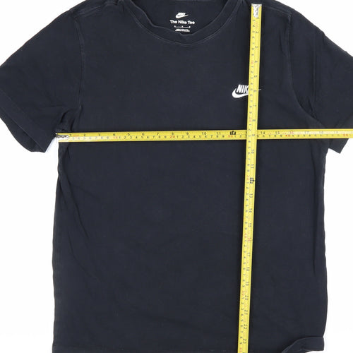 Nike Men’s Black Medium Logo Crew Neck Short Sleeve T-Shirt