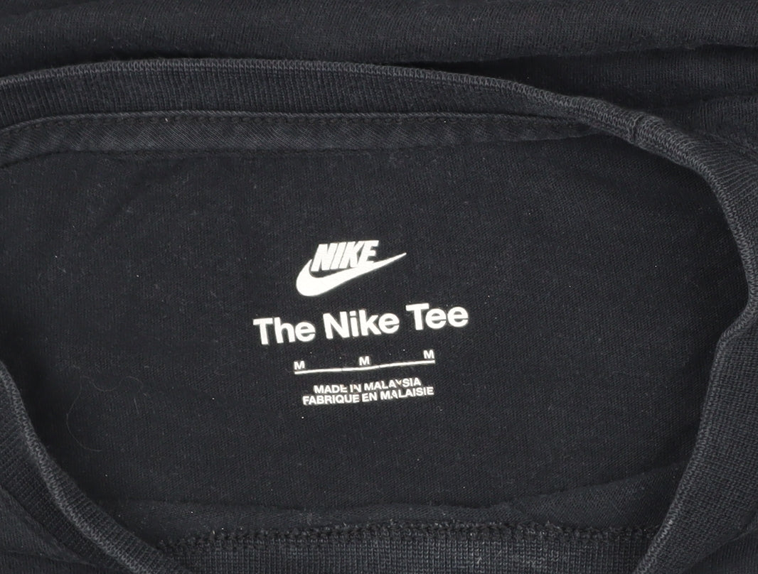 Nike Men’s Black Medium Logo Crew Neck Short Sleeve T-Shirt