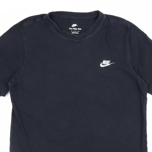 Nike Men’s Black Medium Logo Crew Neck Short Sleeve T-Shirt