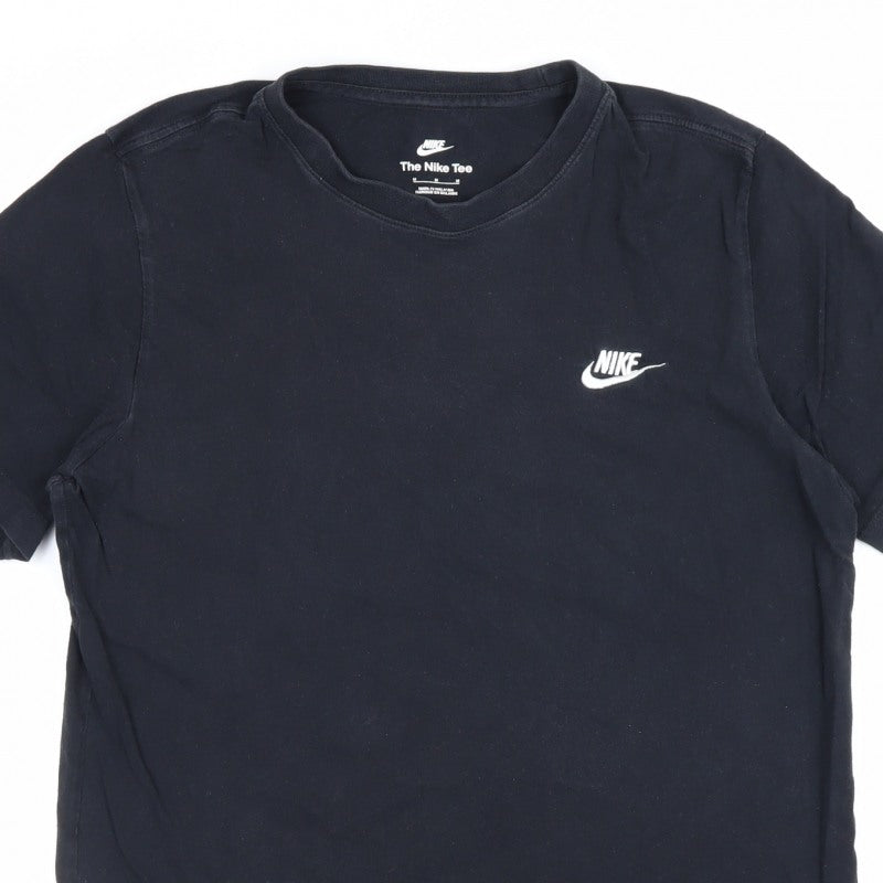 Nike Men’s Black Medium Logo Crew Neck Short Sleeve T-Shirt