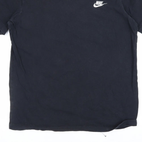 Nike Men’s Black Medium Logo Crew Neck Short Sleeve T-Shirt