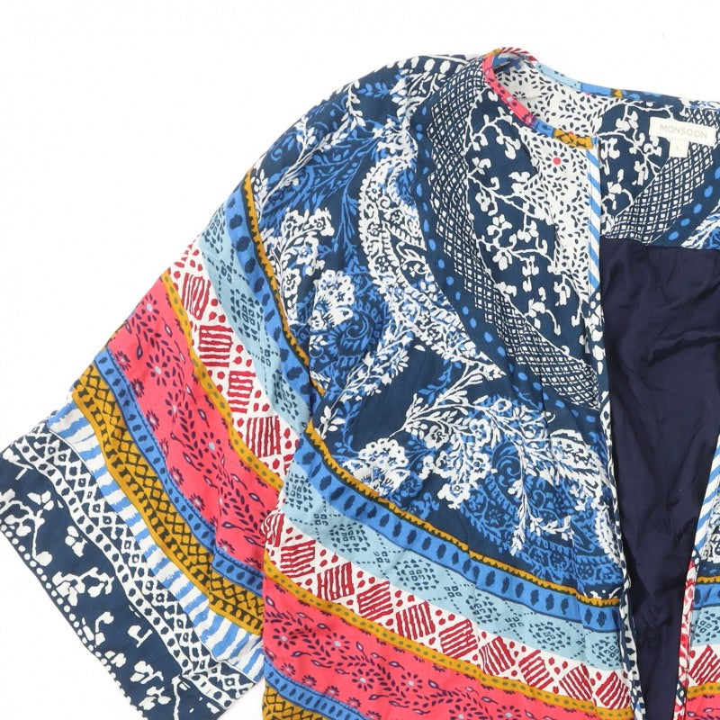 Monsoon Women's Multicoloured L Boho Paisley Kimono Jacket