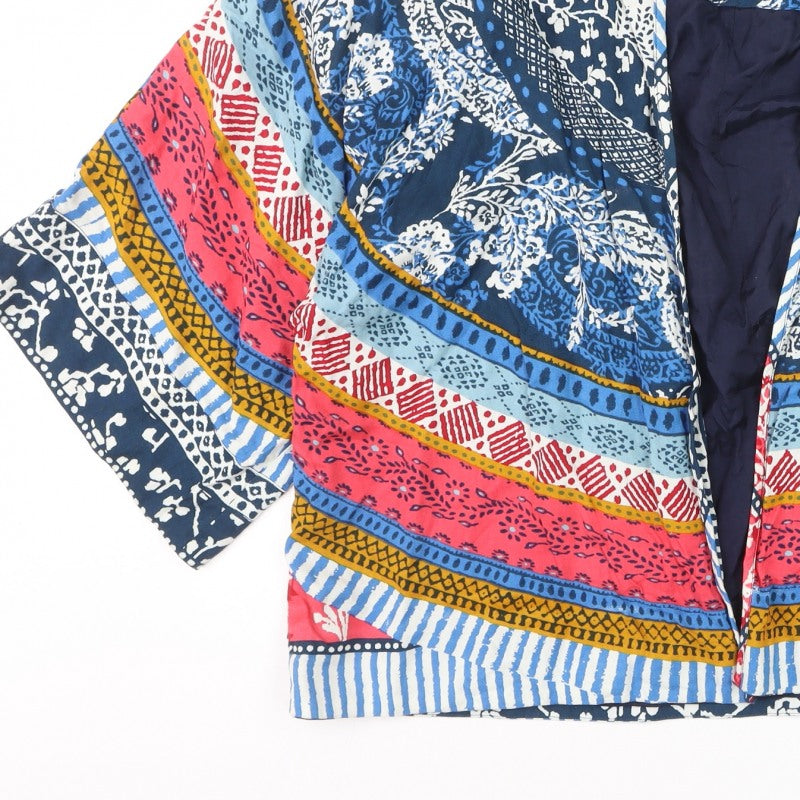Monsoon Women's Multicoloured L Boho Paisley Kimono Jacket