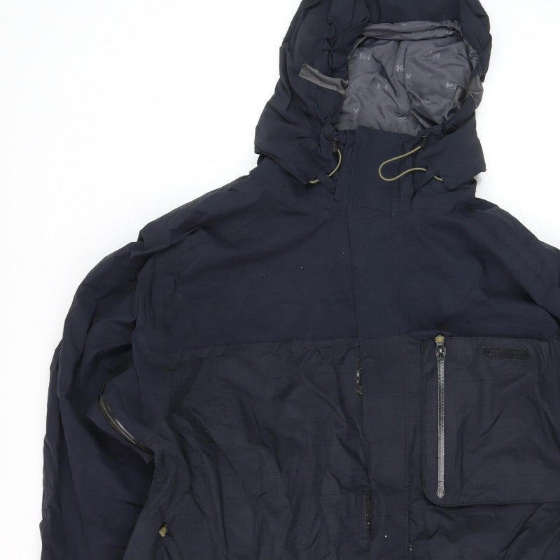 Helly Hansen Men’s Navy 2XL Hooded Ski Jacket Waterproof