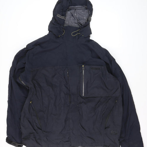 Helly Hansen Men’s Navy 2XL Hooded Ski Jacket Waterproof
