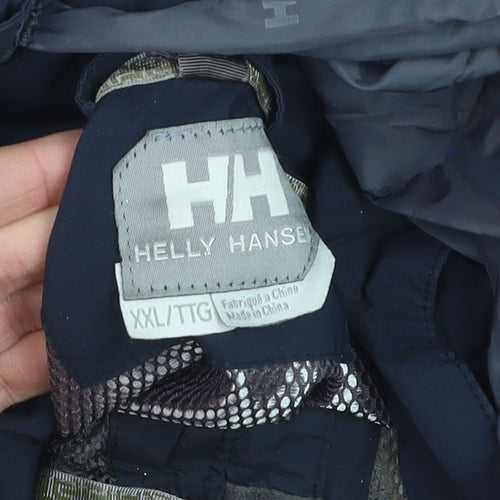 Helly Hansen Men’s Navy 2XL Hooded Ski Jacket Waterproof