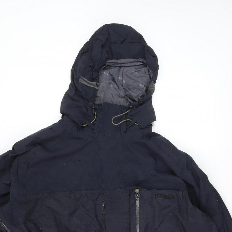 Helly Hansen Men’s Navy 2XL Hooded Ski Jacket Waterproof