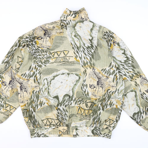 Kim Rogers Sport Men’s Multicoloured M Silk Animal Print Jacket