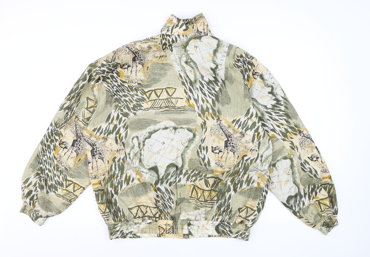 Kim Rogers Sport Men’s Multicoloured M Silk Animal Print Jacket