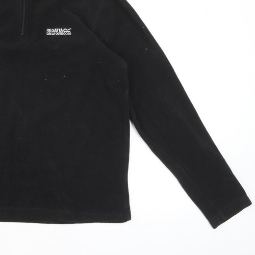 Regatta Men’s Black M 1/4 Zip Fleece Pullover Outdoor Sweatshirt
