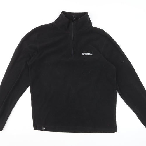 Regatta Men’s Black M 1/4 Zip Fleece Pullover Outdoor Sweatshirt